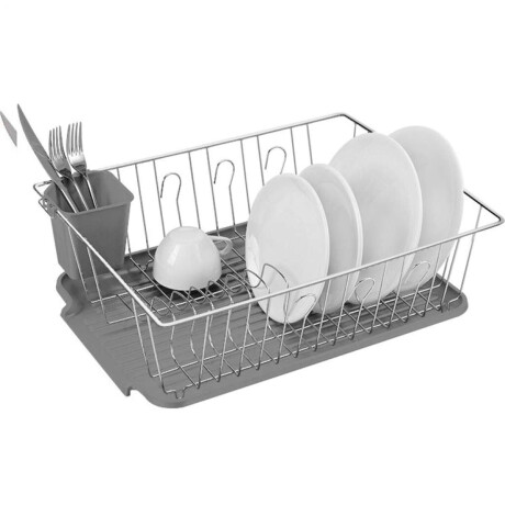Escurridor Acrom Bandeja/Cub 41X32X125Cm Gris