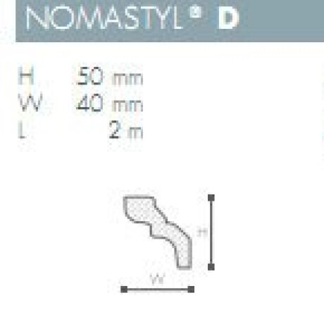 MOLDURA POLIESTIRENO NOMASTYL- D - 2 mts - N/A