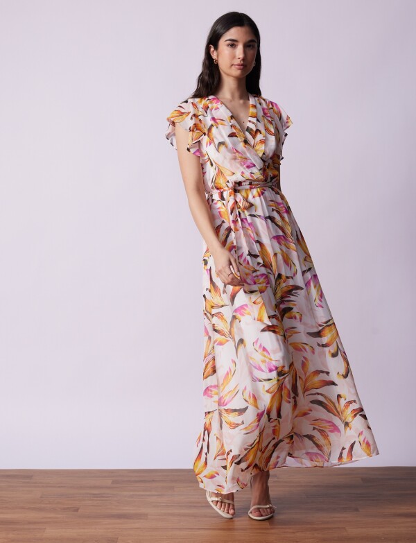 Vestido Maxi Printed BLANCO/MULTI