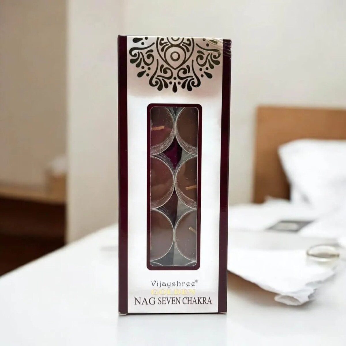 Pack Velas Aromáticas x10 Viajyshree Golden - Nag Sevent Chakra 