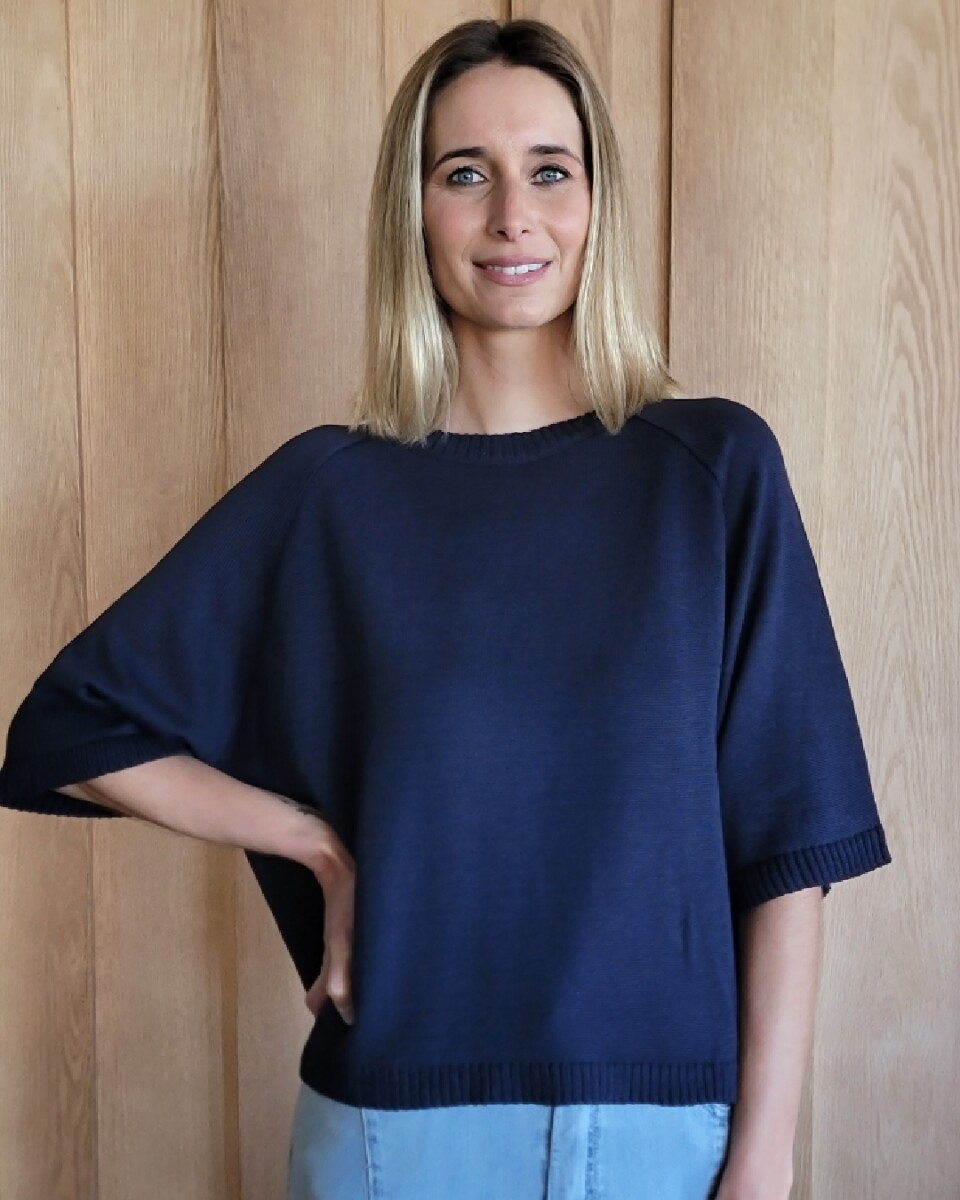 Buzo Kiwi Knitted - Azul Marino 
