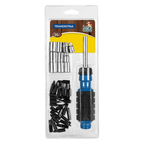 Mango destornillador + 36 accesorios -TRAMONTINA TN0856