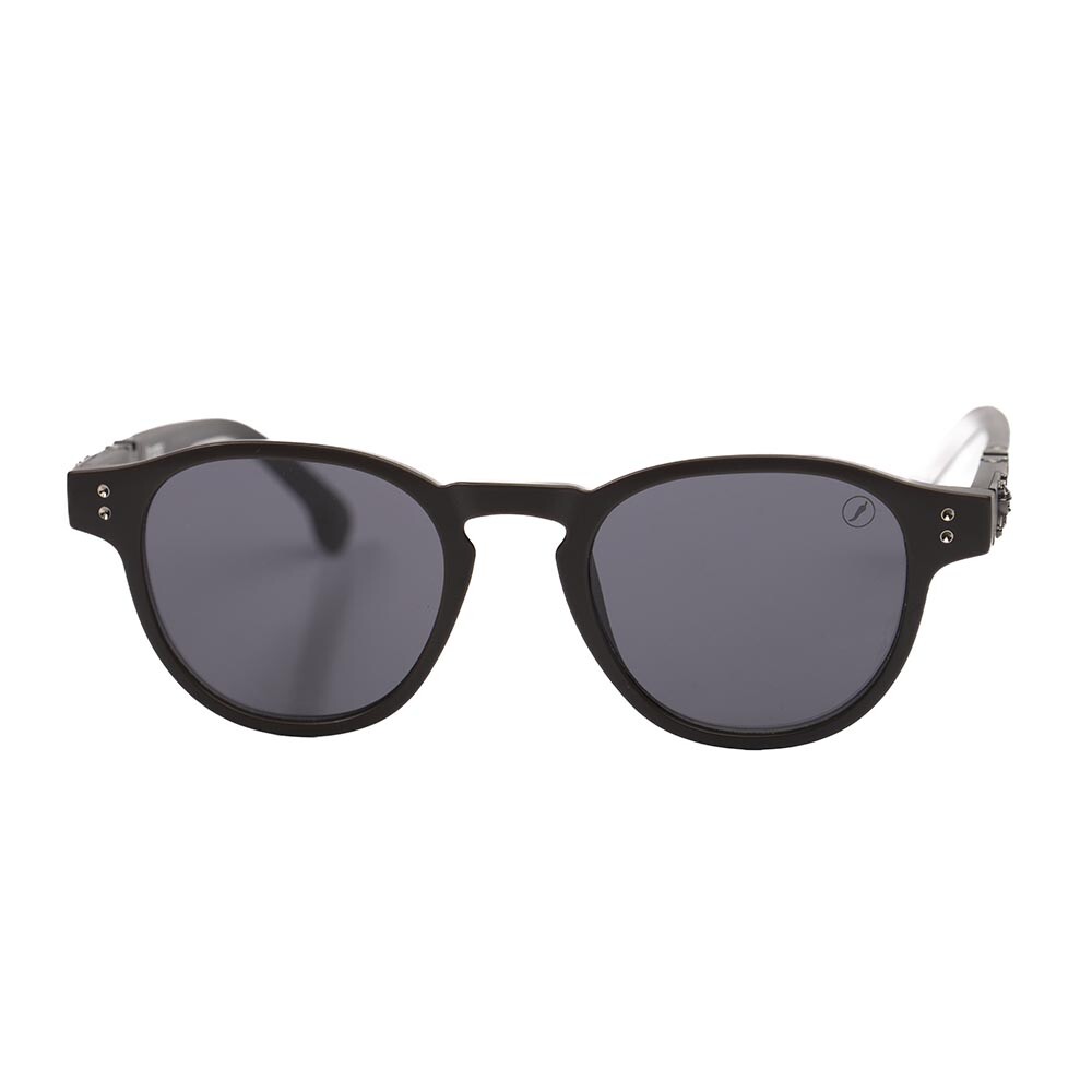 Lentes De Sol One Piece Redondo - Unisex Negro/Marrón
