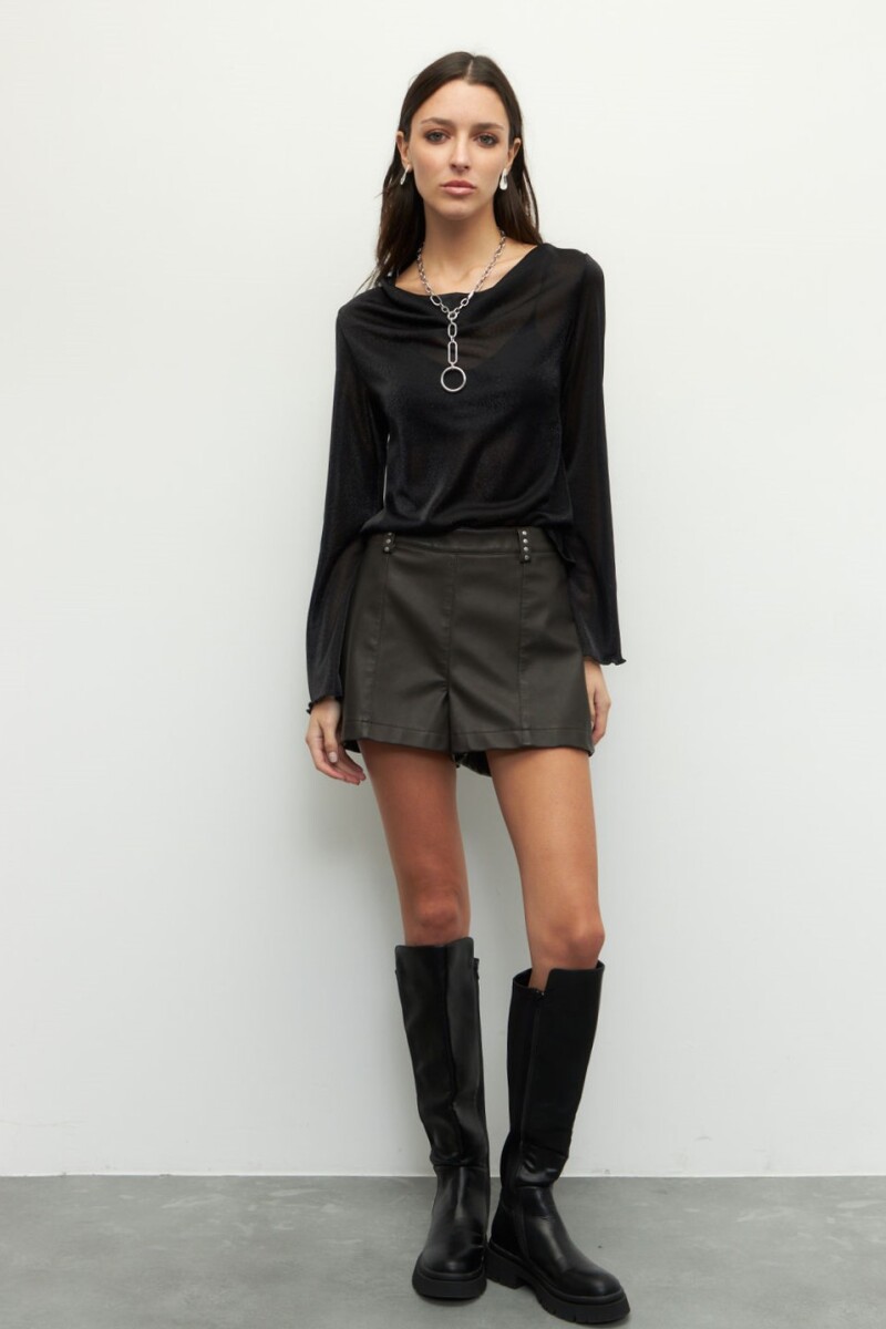 SHORT BONNIE Marrón Corteza