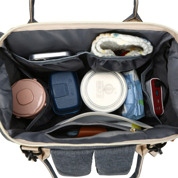 Bolso Maternal Mochila Madre Moderna Impermeable Resistente variante color NEGRO