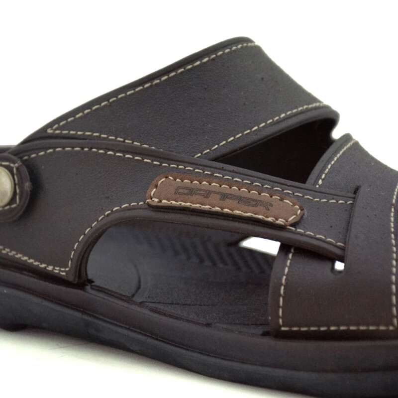 Sandalias Danper Tiras entrelasadas de Hombre D6506 Cafe