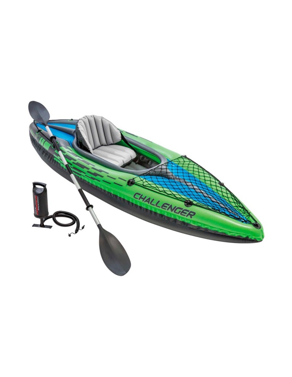 INTEX KAYAK INDIVIDUAL CHALLENGER K1 SERIE SPORT SET +REMO +INFLADOR 