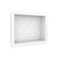 ESTANTE P/EMPOTRAR MARMOL SINTETÉTICO 40x30 CM BLANCO Estante P/empotrar Marmol Sintetético 40x30 Cm Blanco