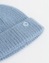 Gorro Romántico Gorro Tejido Con Pompón - Azul Celeste