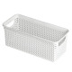 Cesto organizador calado línea rectangular P BLANCO