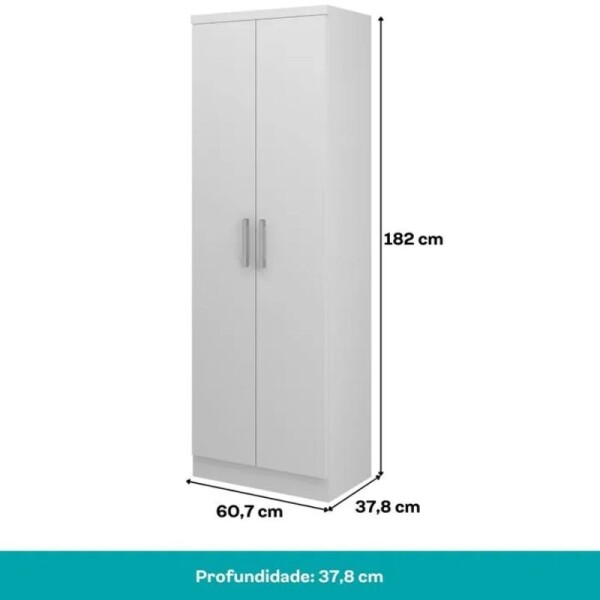 ARMARIO MULTIUSO 2 PUERTAS - BLANCO ARMARIO MULTIUSO 2 PUERTAS - BLANCO