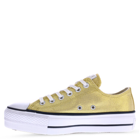 Championes de Mujer Converse - All Star Chuck Taylor Life Plataforma Dorado - Negro - Blanco