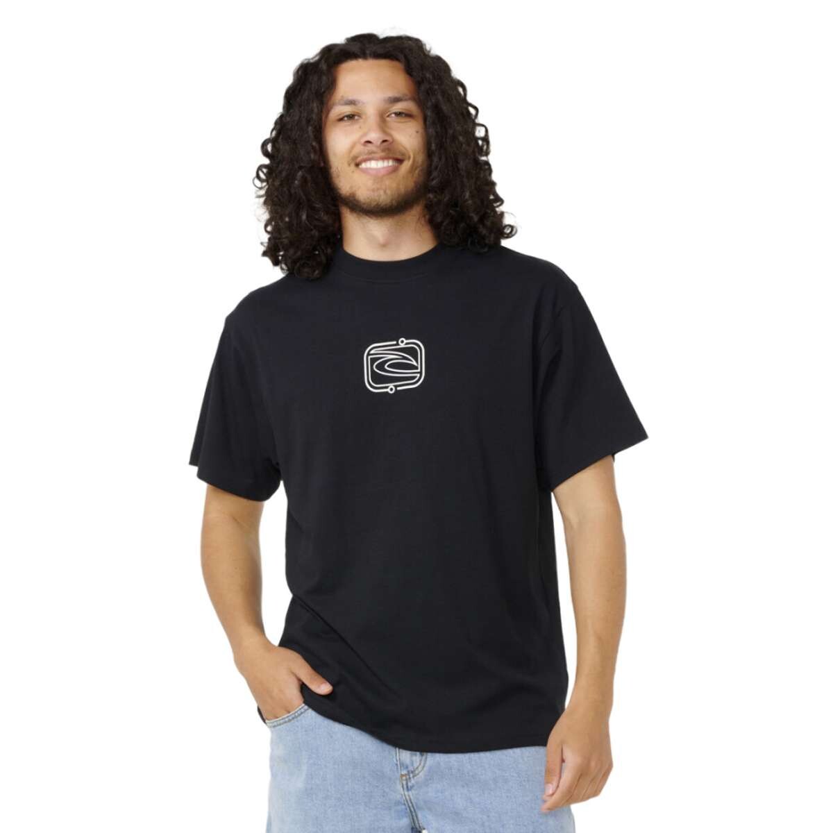 Remera Rip Curl Archive Super Computer Tee - Negro 