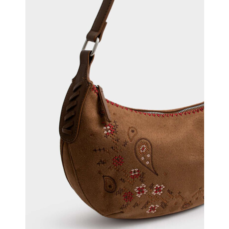 Bandolera Suede Camel - Marron Camel