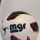 Pelota de futbol No.3 MGR blanca con trama negra roja amarilla