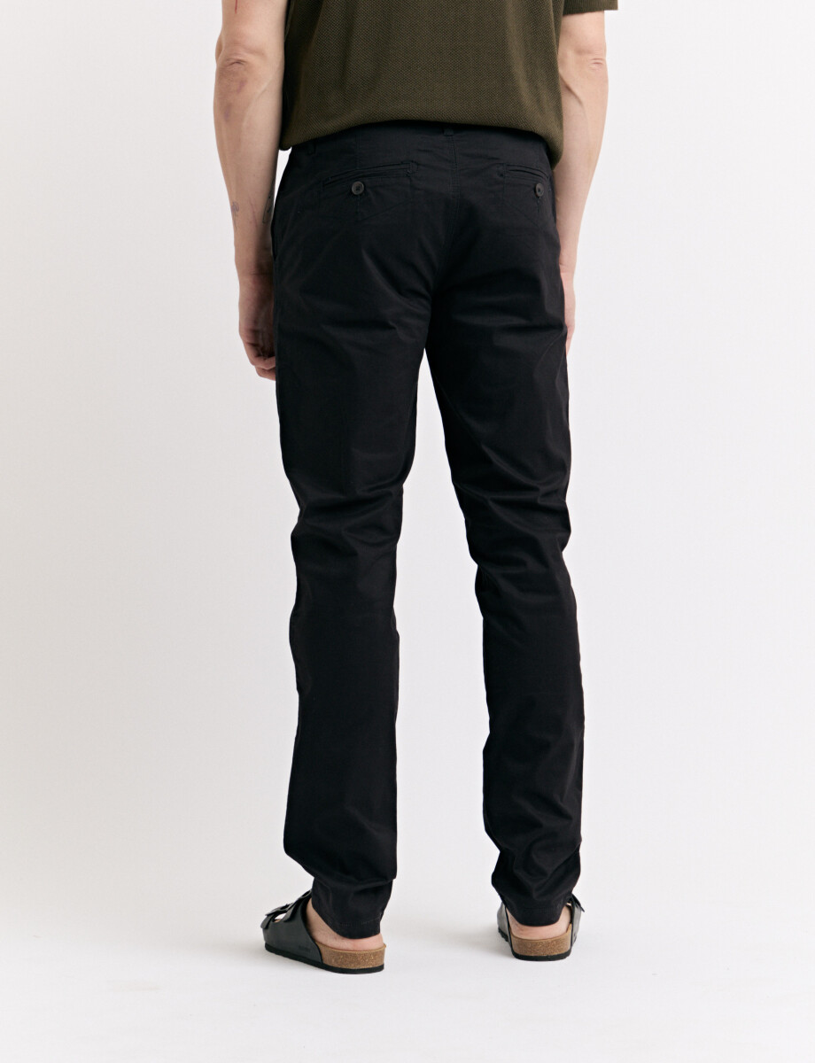 080575 PANTALON HARRINGTON LABEL Negro