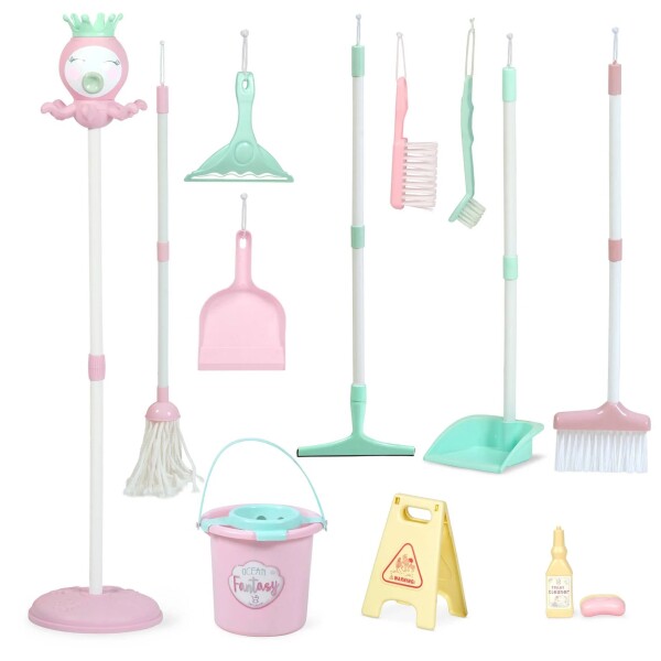 Set Juguetes Limpieza Hogar De Cuevas Infantil 12 Accesorios Variante Color Multicolor