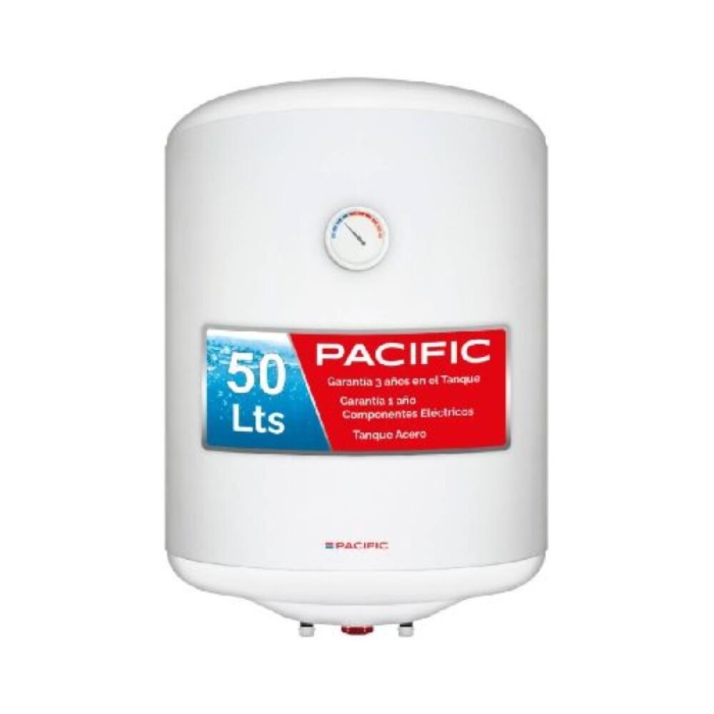 CALEFON PACIFIC 50 LTS TANQUE ACERO blanco