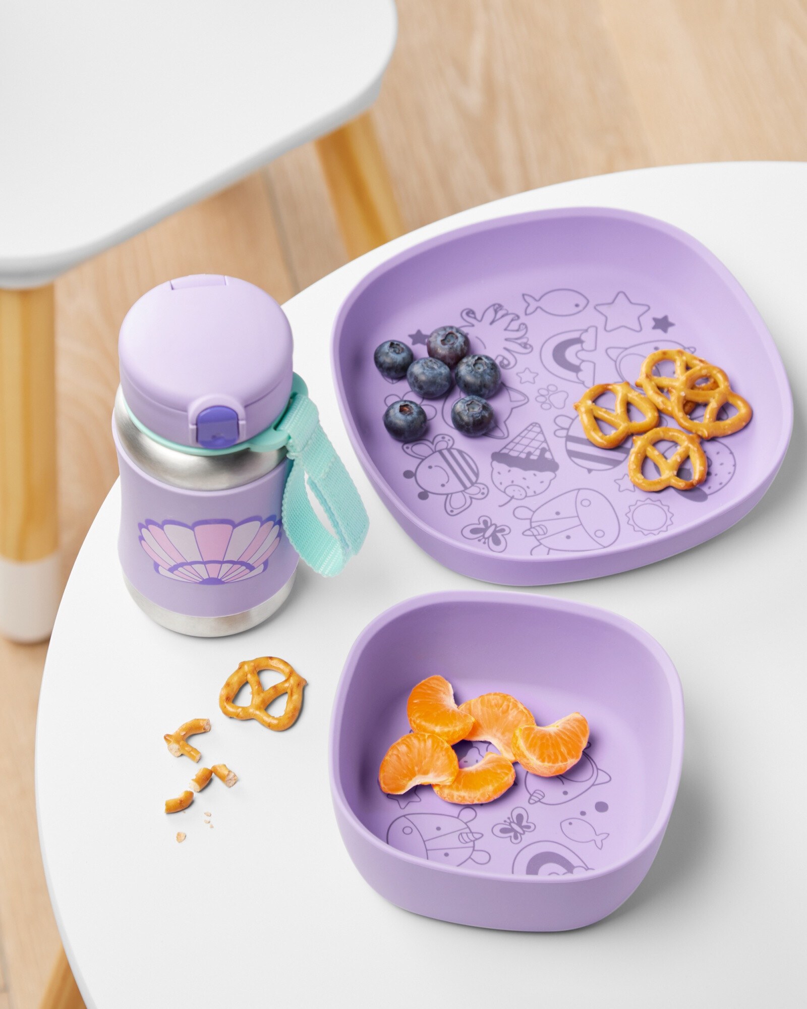 Bowl de silicona, púrpura Sin color