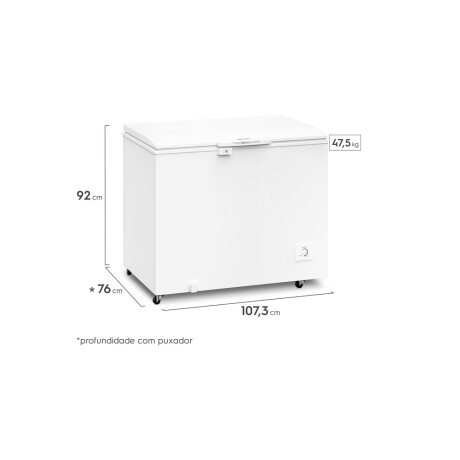 freezer electrolux /frio humedo/314 lts. WHITE