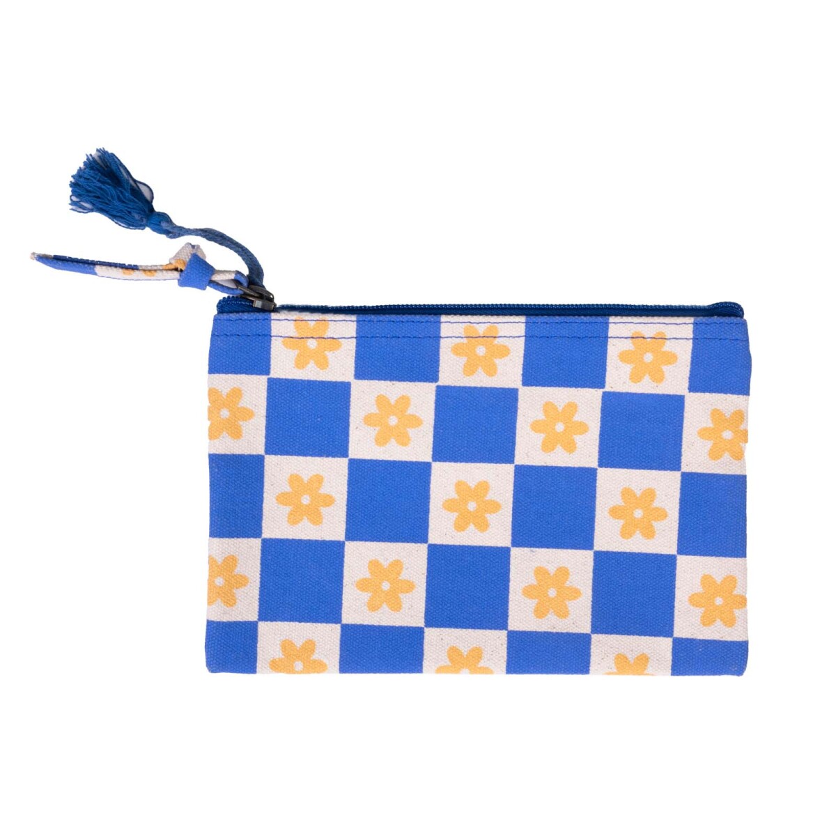 NECESSAIRE - ALGODON-RECICLADO AZUL ESTAMPADO 