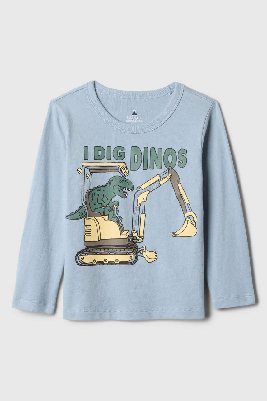 Remera Gráfico Manga Larga Toddler Niño New England Sky