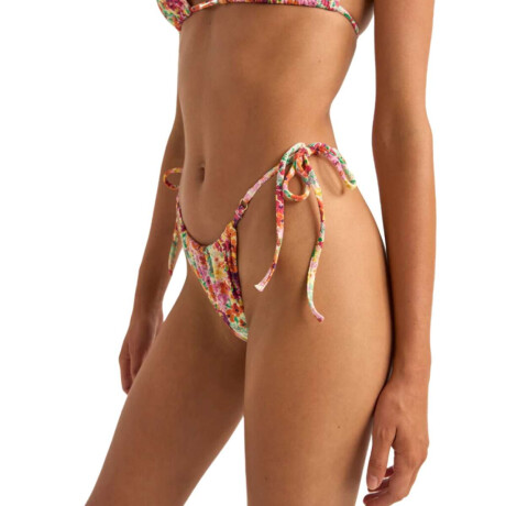 Bikini Rhythm Sierra Floral Gathered Tie Side Itsy Side Itsy