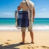Sillón Alto playa en Aluminio c/ Correa Reforzado Hasta 140 Kg Max AZUL