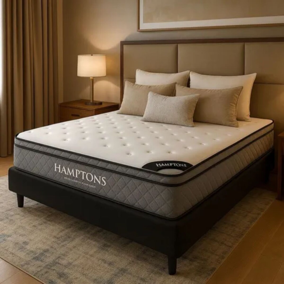 Sommier Queen Hamptons Hybrid Ruthenium - Negro 