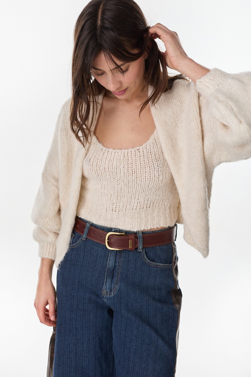 Cardigan Lina Crudo