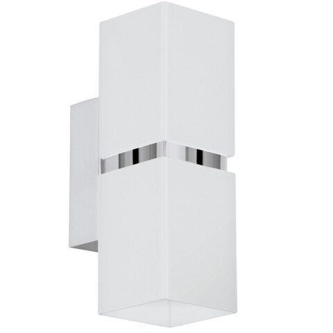 Aplique indirecto blanco/cromo 2XGU10 3,3W PASSA EG0314