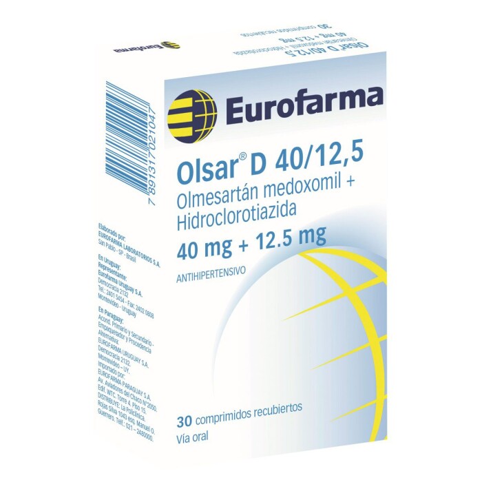 OLSAR D 40 MG 12,5 X 30 COMPRIMIDOS única