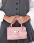 City Cartera City Efecto Croco - Rosa Viejo