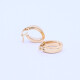Aros oro 18k ovalados chatos. Aros oro 18k ovalados chatos.