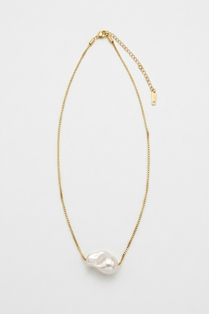 COLLAR PERLA ORO