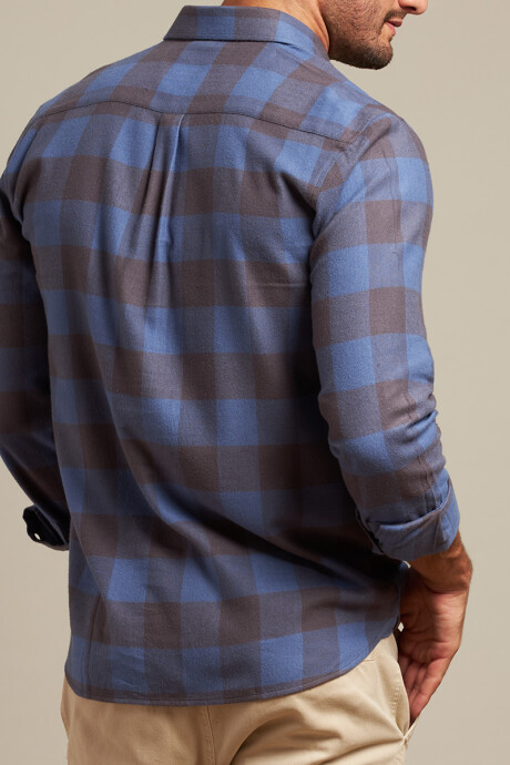 CAMISA JENA POLANCO Azul / Gris