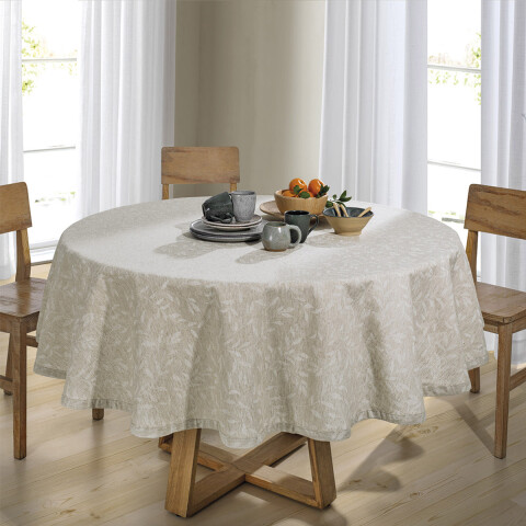 Mantel Redondo Lino Clean Dohler 200 cm PAULINE