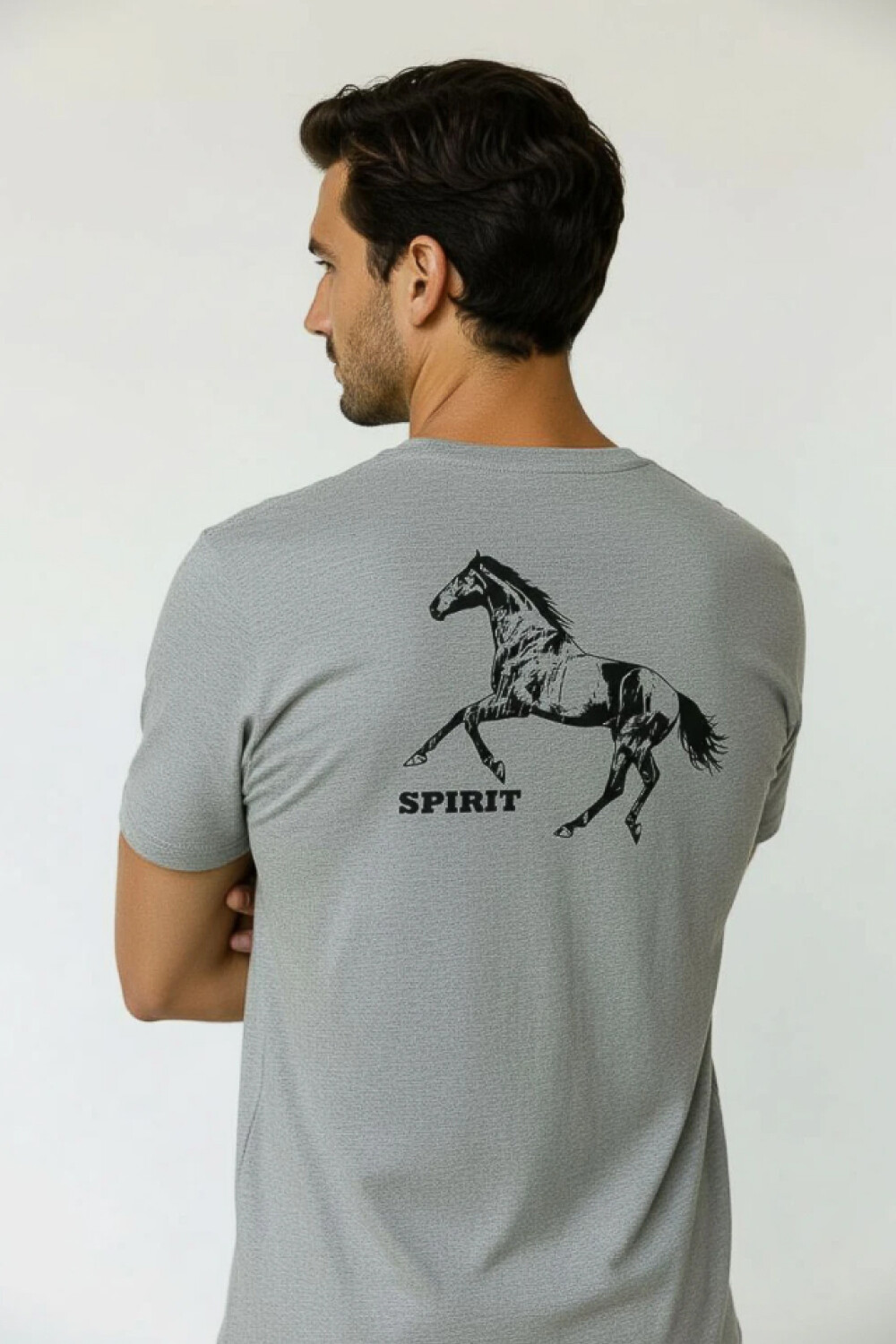 Remera Fado Gris Melange Medio