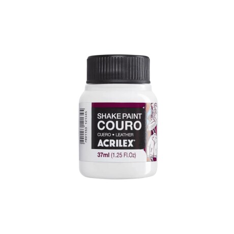 Pintura Acrilex Shake Cuero 37 ml Blanca