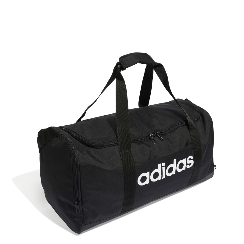 Bolso Adidas Linear Duffel Negro - Blanco