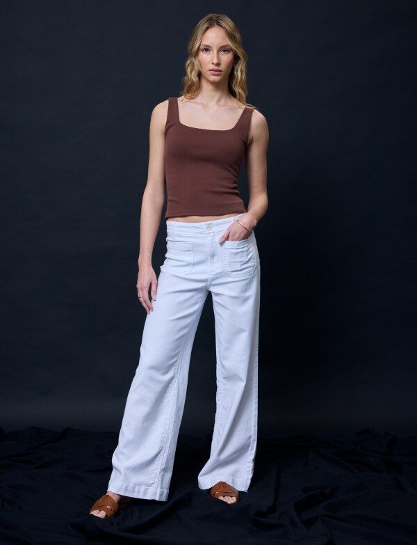 Jean Wide Leg BLANCO