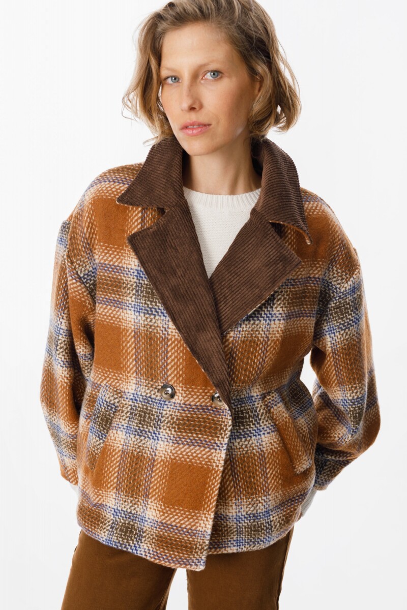 Blazer Craft - Cuadrille Naranja 