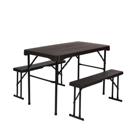 Juego Camping Plegable Mesa +2 Bancos Juego Camping Plegable Mesa +2 Bancos
