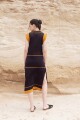 VESTIDO STRIPE Negro Y Came