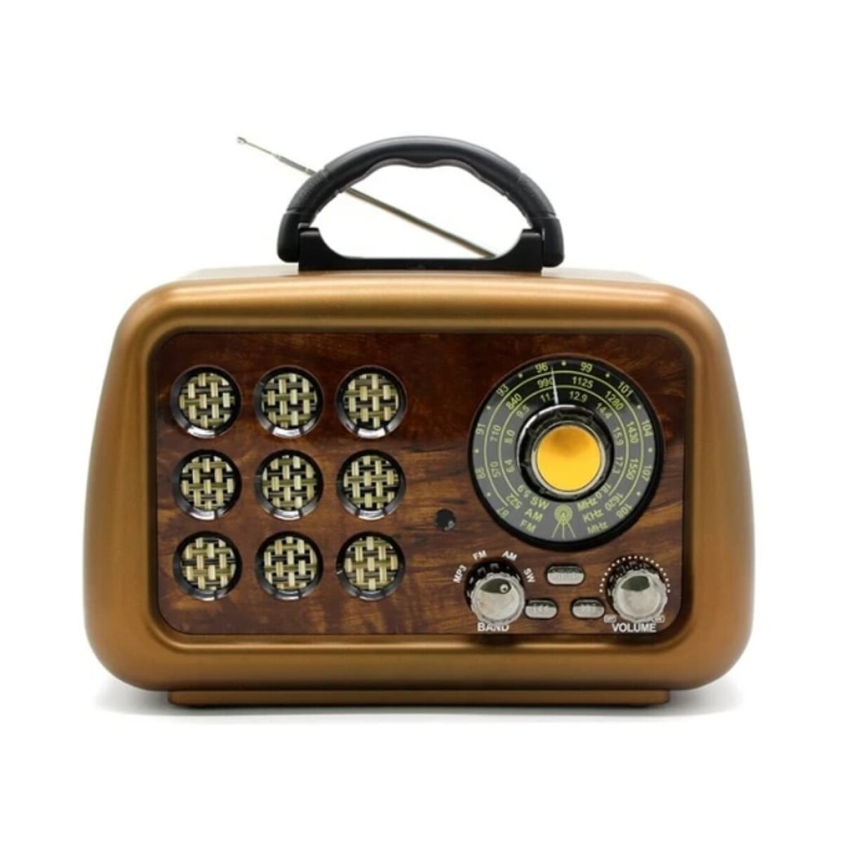 Radio Retro Vintage Mk199 Grande Am/Fm Universo Binario - MARRON 