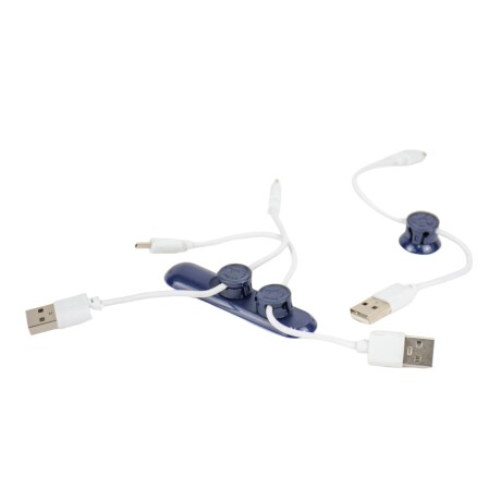 Identificador organizador de cables Azul