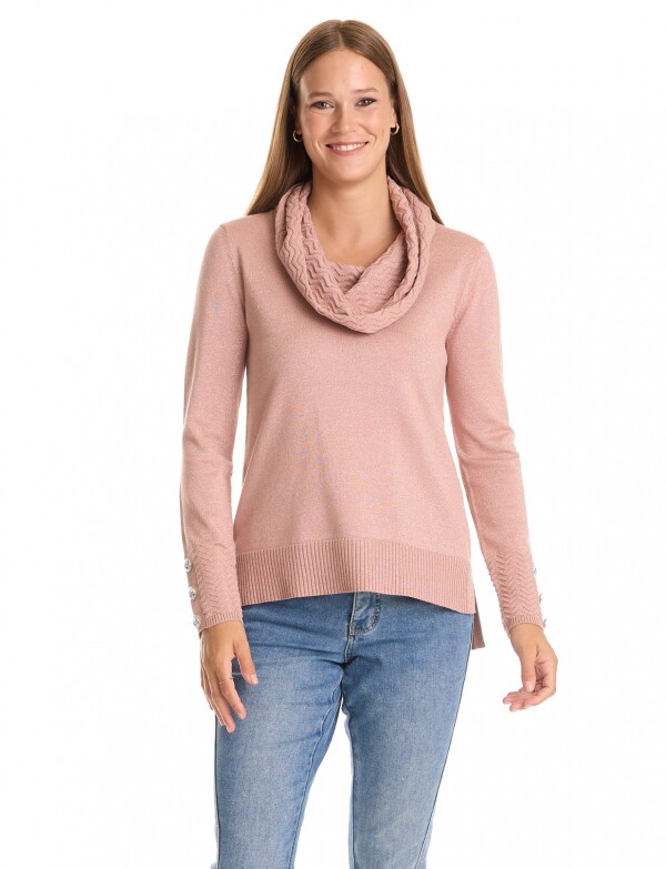 Buzo Lurex ROSA OSCURO