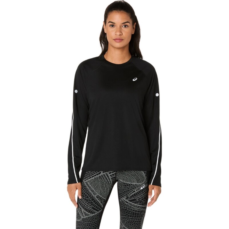 Polo Running Road Lite-Show Ls Top Mujer Performance Black
