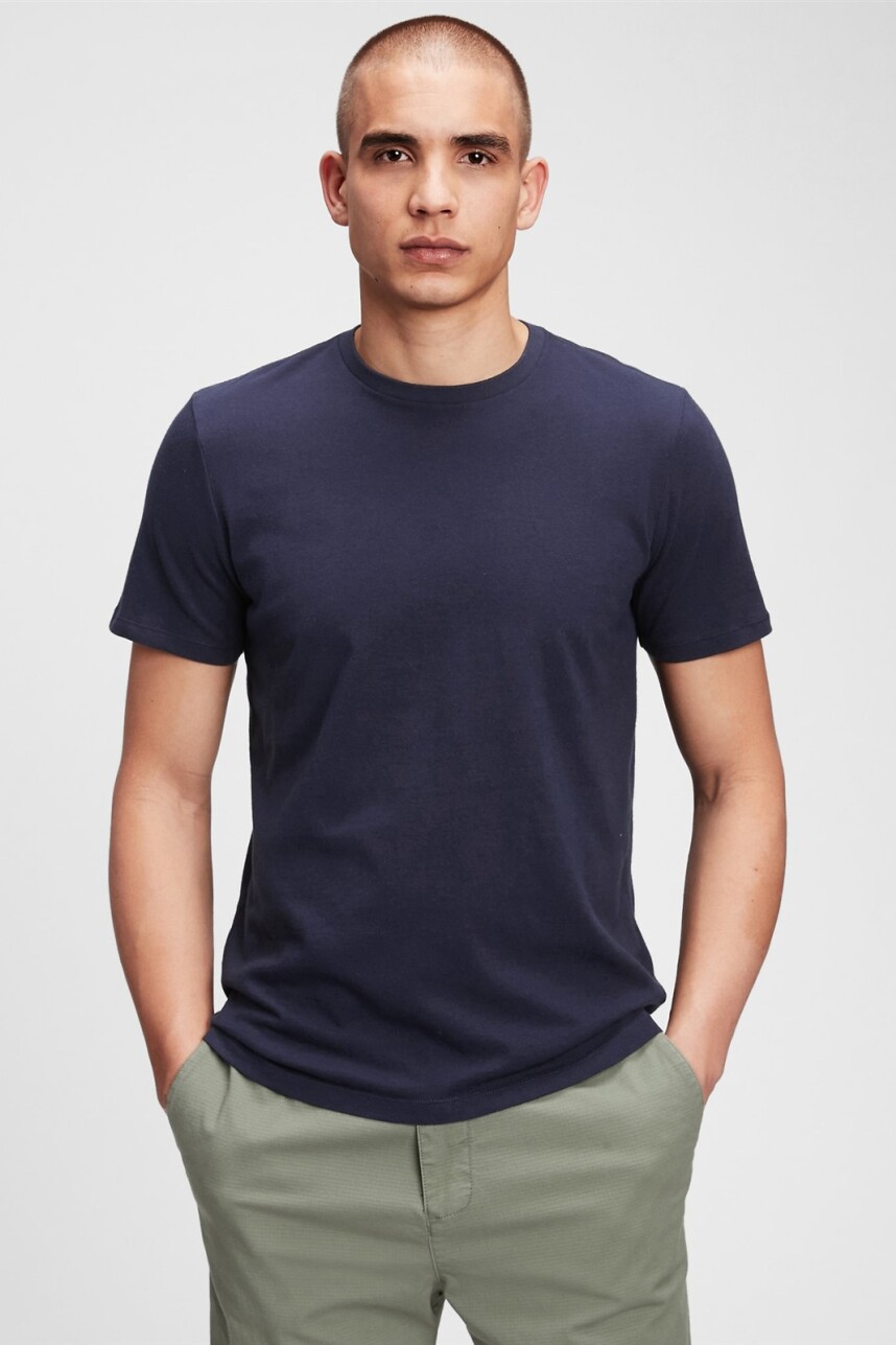 Remera Básica Cuello Redondo Hombre Tapestry Navy