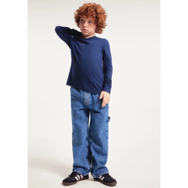 CAMISETA ML MASC AZUL ESCURO